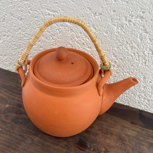 Orange ton keramik teekanne - orange, ton-/keramik-teekanne
